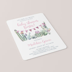 Succulent baby shower invitation by LittleSizzle