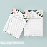 8 Tropical Baby Shower Games Printable