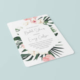 Tropical Bridal Shower Invite Template Instant Download