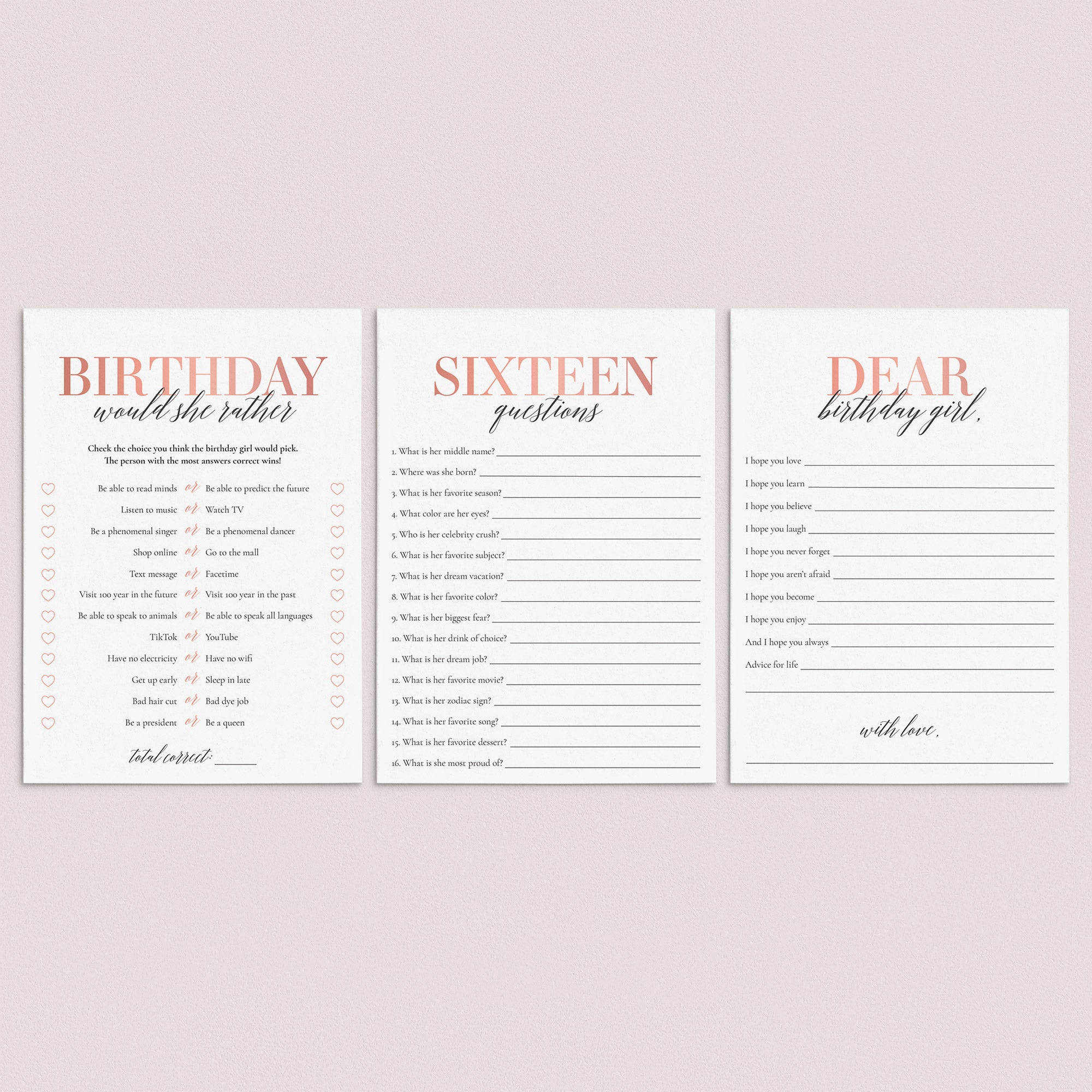 Sweet Sixteen Birthday Games Bundle Printable | 16th Birthday Party Ideas – LittleSizzle sweet-sixteen-birthday-games-bundle-printable-16th-birthday-party-ideas-littlesizzle