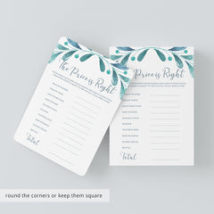 Teal and Gray Baby Shower Games The Price is Right