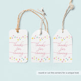 Instant download baby girl shower favor tag labels by LittleSizzle
