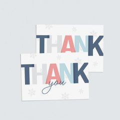 Printable winter themed thank you cards by LittleSizzle