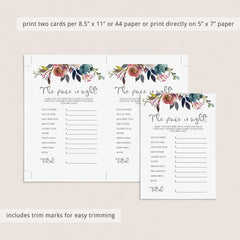 Floral watercolor baby sprinkle games by LittleSizzle