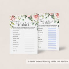 Floral baby shower games for zoom by LittleSizzle