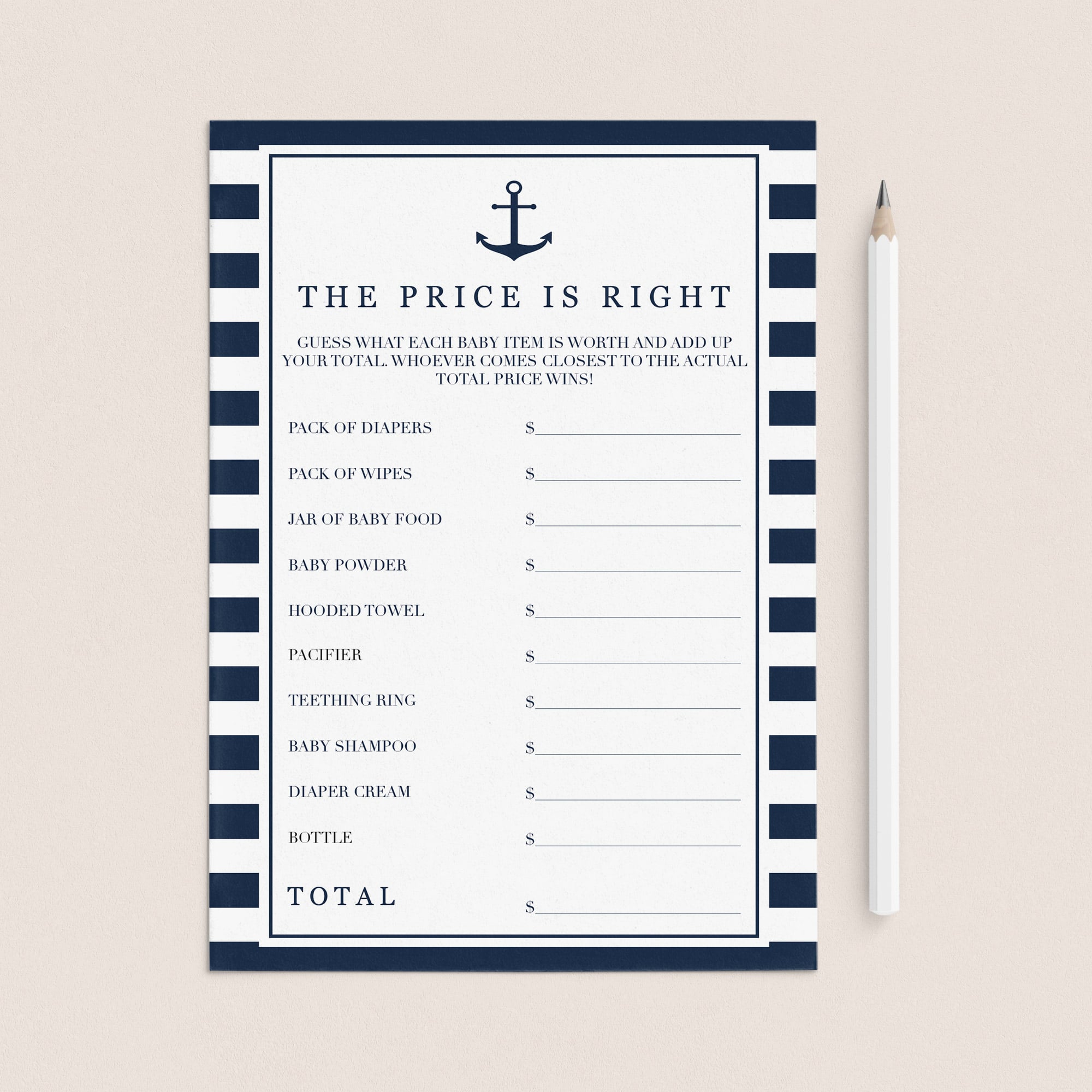 Nautical ideas for baby shower games by LittleSizzle