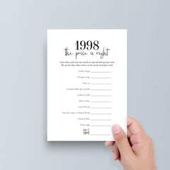 Born in 1998 25th Birthday Party Games Bundle For Men