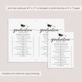 This or That Graduation Game Printable