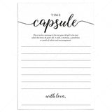 Girl First Birthday Time Capsule Cards Printable by LittleSizzle