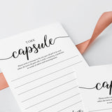 Girl First Birthday Time Capsule Cards Printable