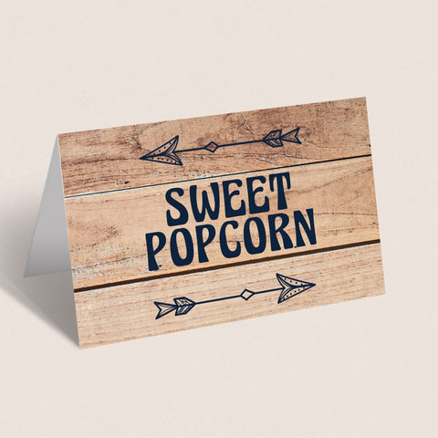 Editable Food Cards for Woodland theme party | Printable DIY decor ...