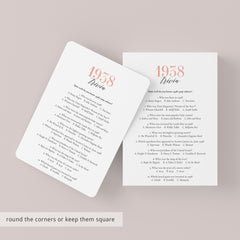 1938 Trivia Questions and Answers Printable