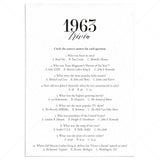 1963 Fun Facts Quiz with Answers Printable by LittleSizzle