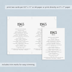 60th Birthday Games For Him Born in 1963