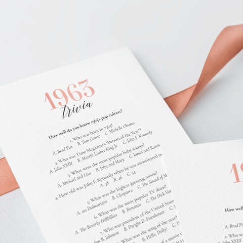 1963 Trivia Questions and Answers Printable LittleSizzle 1963 Trivia Questions and Answers Printable LittleSizzle