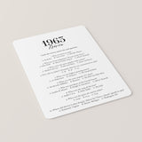 1963 Fun Facts Quiz with Answers Printable