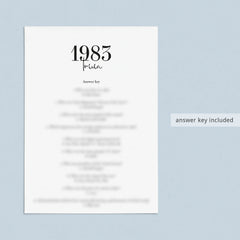 40th Birthday Games For Him Born in 1983