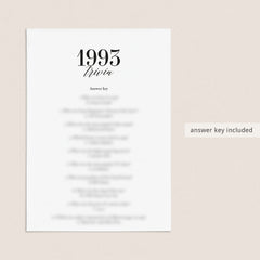 1993 Fun Facts Quiz with Answers Printable