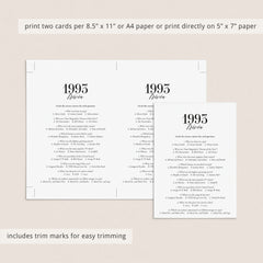 1993 Fun Facts Quiz with Answers Printable
