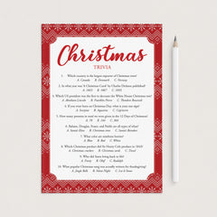 Printable Christmas Trivia with Answers by LittleSizzle