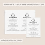 Minimalist Housewarming Party Game Pack Printable