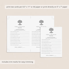 Family Reunion Icebreaker Games Printable