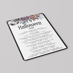 Black and Purple Floral Halloween Game Bundle for Ladies