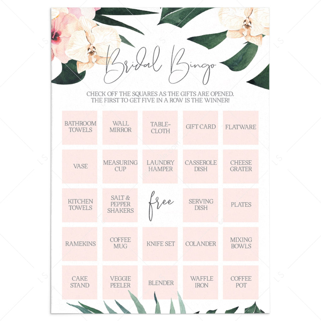 50 Floral Bingo Game Cards - Blank Fill-in Cards For Bridal Showers, Weddings & Parties, 5x7 Inches - View #3