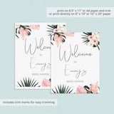Tropical party decorations instant download by LittleSizzle