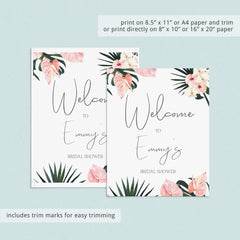 Tropical bridal shower decor bundle by LittleSizzle