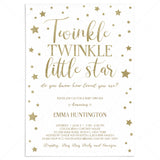 Twinkle Twinkle Baby Sprinkle Invitation Template by LittleSizzle