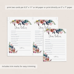 Dear babies wish cards for the twins with flowers by LittleSizzle