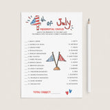Independence Day Party Games Package Printable & Virtual