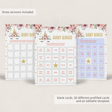 Baby bingo cards blank and prefilled downloadable set by LittleSizzle