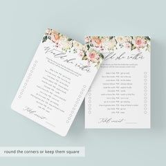 watercolor bridal games would she rather game printable