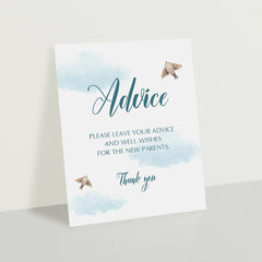 Blue baby shower activity template by LittleSizzle
