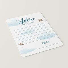 Air Baby Shower Games Printable - Watercolor Cloud