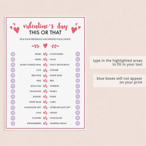 Valentine's Day Would You Rather Game for Adults | Virtual & Printable ...