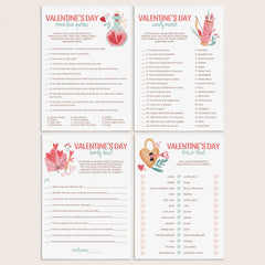 Valentines Party Games Pack Printable by LittleSizzle