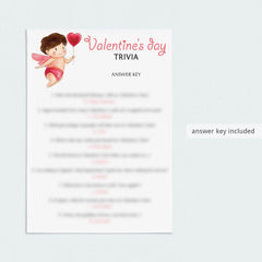 Printable & Zoom Valentine's Day Trivia Quiz