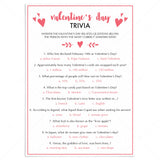 Valentine's Day Trivia Game Virtual & Printable Files by LittleSizzle