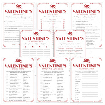 Valentines Games Bundle Printable Instant Download by LittleSizzle