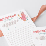 Printable Valentine Scattergories Game