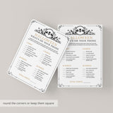 Vintage Halloween Theme Party Game What's On Your Phone Printable