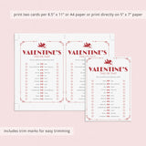 Vintage Cupid Valentine's Printable This or That Game