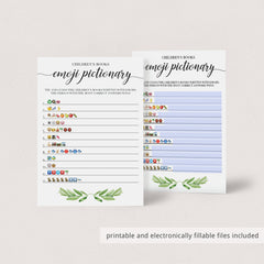 Virtual baby shower emoji pictionary by LittleSizzle