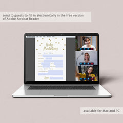 Gold Baby Prediction Quiz for (Virtual) Baby Shower