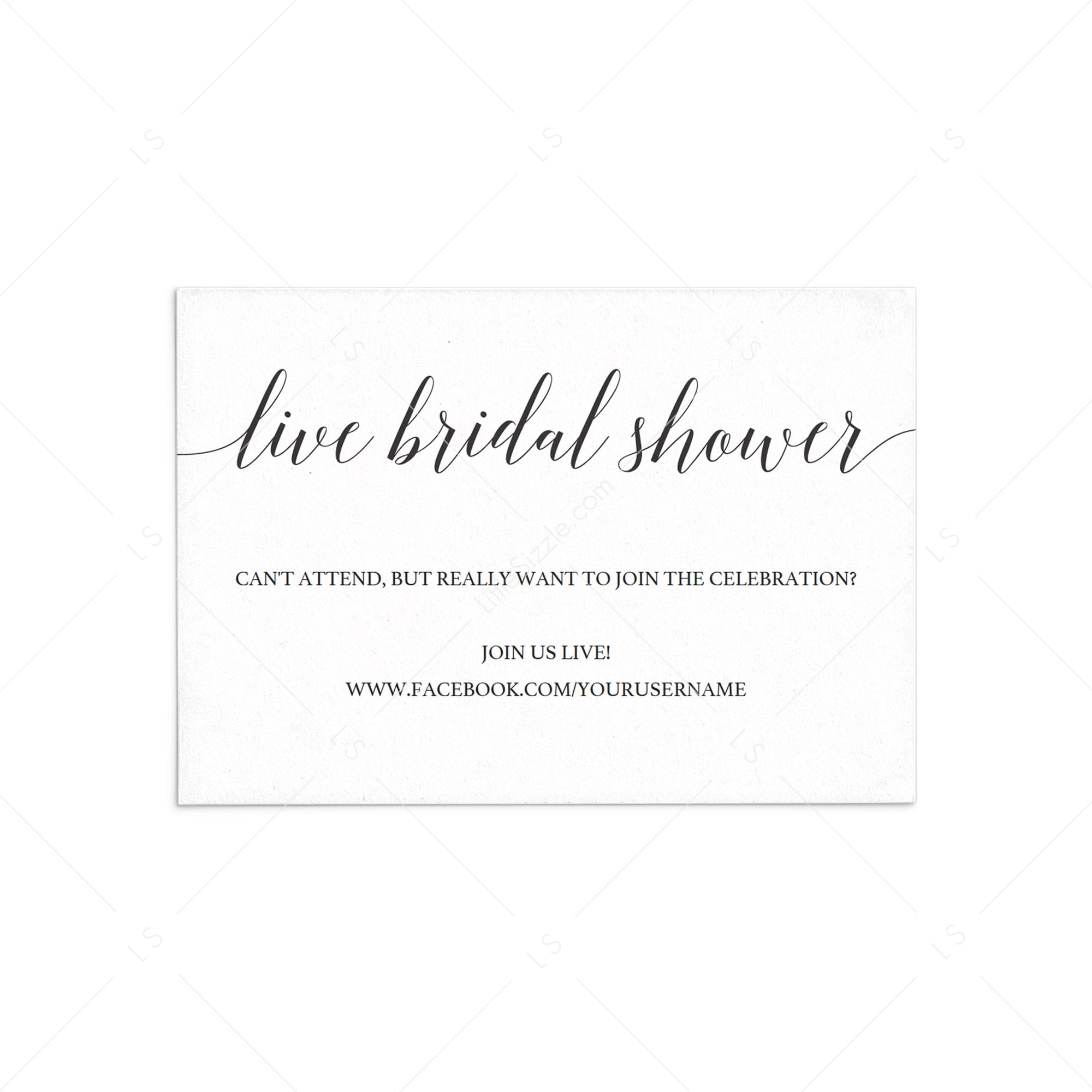 Long distance bridal shower insert cards by LittleSizzle