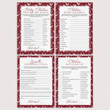 Christmas Games Bundle Printable Red And White by LittleSizzle