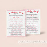Valentine's Day Trivia Game Virtual & Printable Files